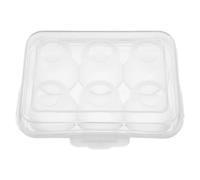 Didiseaon Egg Anti-Collision Box Reusable Egg Carton for Chicken Eggs Small Clear Box with Lid for Refrigerator Storage