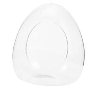 Didiseaon Egg Shape Glass Terrarium for Micro Landscape and Moss Plants, 15x17cm Large Ecological Bottle Diy Container for Small Plant Growing and Indoor Decoration