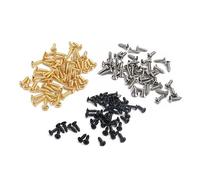 Didiseaon Electric Guitar Backplate Screws Kit Metal Material 150pcs for Guard Plate Installation and Fixing Anti-rust and Easy to Install Screws for St Electric Guitar Accessories