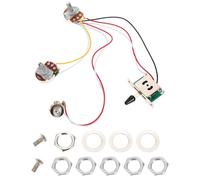 Didiseaon Electric Guitar Circuit Replacement Accessory with 5-way Switch and Control Potentiometer, Filament Plate Material, Fine Workmanship, Portable and Sturdy for Electric Guitar Use