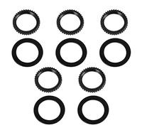 Didiseaon Electric Guitar Gear Nut Gasket and Washer Set Metal Material Black 5 Pairs with Good Glossiness and Rust Resistance, for Home and Store Use