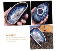 Didiseaon Elegant Ceramic Tea Scoop Tealeaf Holder Smooth Surface Easy Clean for Loose Leaf and Scented Tea Bar Hotel Use Idea