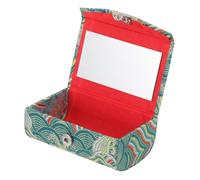 Didiseaon Elegant Chinese Style Lipstick Case with Wear-Resistant Cloth Portable Small Makeup Organizer for Lipsticks and Accessories Lightweight Travel Cosmetic Storage Holder for Purse and