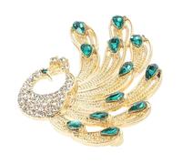 Didiseaon Elegant Rhinestone Peacock Brooch Pin for Women Sophisticated Animal Brooch Accessory with Luxury Craftsmanship Versatile Hat Badge for Dress and Casual Wear Gift for Family and