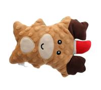 Didiseaon Elk Gingerbread Man Toy Plush Squeak for Small Medium Dog Puppy Christmas Interactive Bite Toy Stuffed Animal Present
