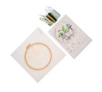 Didiseaon Embroidery Beginner Kit DIY Starter with Complete Flower Pattern Materials for Cross Stitch Quilting Needlework and Craft Enthusiasts