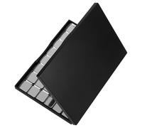 Didiseaon Empty Pans Built-in Palette Magnetic Mirror Makeup with 48pcs 16x19mm Metal Iron and Material Storage and, for Daily Use and Travel, for Eyeshadow, Lipstick, and Blush