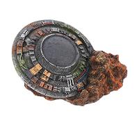 Didiseaon Emulation Spaceship Aquarium Ornament Fish Tank UFO Wreck Resin Decor Micro Landscape Creative Artificial Wreckage Topper