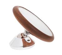 Didiseaon Espresso Mirror and Rotating Feature with Magnetic Design for Coffee Maker Wood and Glass Material Offering Full View of Coffee Making Process