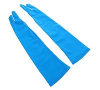 Didiseaon Extended Two Finger Artist Glove for Drawing Tablets Breathable Smudge Design Enhanced Stability and Fine Touch for Sketching Suitable for Painters and Digital Art Enthusiasts Blue