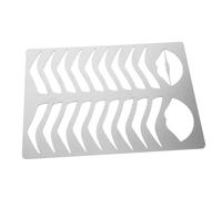 Didiseaon Eyebrow Template Stainless Steel Eyebrow Shaping Stencil Practice Drawing Tool for Salon and Brow Shaping