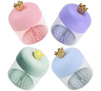 Didiseaon Face Wash Bubble Maker 4pcs Foaming Cup for Women Skincare Bubble Maker Facial Cleaner Tool Stylish Crown Random Color