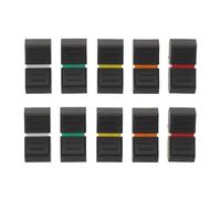 Didiseaon Fader Caps Replacement Rubber Slider Caps 10Pcs Black and White 25X12X8Mm for Professional Audio Mixer Console Control Surface