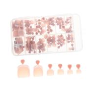 Didiseaon Fake Toenails Comfortable Wear for Pedicure and Social Gatherings 120pcs Pink Full Cover French Tip Square Plastic Press on Nails with Glossy Finish for Women