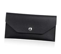 Didiseaon Fashionable Pu Leather Money Envelope Wallet for Budgeting Compact Clutch for Organizing Cash Cards Small Items Travel Shopping Everyday Use