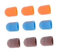 Didiseaon Fine Grit Small Nail Drill Bands with Mandrel Bit for Acrylic Gel Manicures and Pedicures Compact Portable Sanding Caps for Efficient Dead Skin Removal and Callus Smoothing