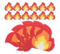 Didiseaon Fire Shaped Napkins 40pcs Red Tissue Paper Napkins 2 Bags Bold Fire Pattern for Fireman Birthday and Pentecost Holiday Dinner Party Supplies