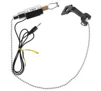 Didiseaon Fishing Bite Alarm for Rods Stainless Steel Night Light Signal Indicator L-Shaped 2600 Sound and Glow in the Dark for Sea and Coarse Fishing