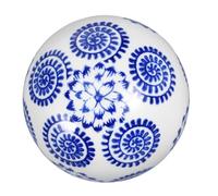 Didiseaon Floating Ceramic Balls 10cm Decorative Fish Tank Ornament Random Style Chinoiserie Porcelain Home Décor Unique Floating Orbs for Garden and Centerpiece