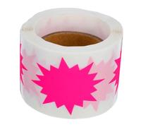 Didiseaon Fluorescent Price Stickers Bold Explosion Shape Self Adhesive Labels for Retail Pricing and Organizing DIY Craft Tags for Inventory Store Price Tags and Color Coding