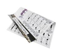 Didiseaon Flute Fingering Chart Music Chord Poster Useful Flute Note Reference Guide for Beginners Wind Instrument Practice Tool and Trill Exercises