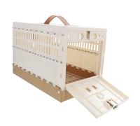 Didiseaon Foldable Plastic Pigeon Cage Small Pet Transportation House Safe Abs Material Easy Assembly for Pigeons Birds Rabbits Kittens