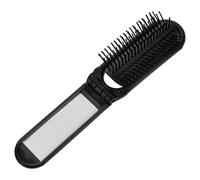 Didiseaon Folding Mirror Comb Travel Detangling Brush Mirror for Women Mens Compact Makeup Hair Brush Portable Hair Combs for School Purse Gym