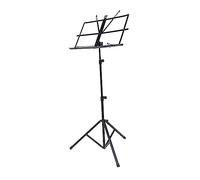 Didiseaon Folding Music Score Holder and Manuscript Reading Stand for Home Use, Black Iron and Oxford Cloth Construction, Multi-functional and Portable Book Reading Stand with Foldable