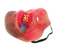 Didiseaon Funny Half Face Beard, Mischievous Cosplay and Costume Accessory for Halloween, Christmas, Party Pranks and Dress-Up Games