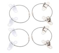 Didiseaon Furniture Safety Fixers for 4 Sets in Anti-tip Straps Child Proofing Stainless Steel, and White Iron Preventing Furniture from Tipping Kids Wardrobe Drawer in Home