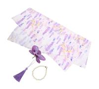 Didiseaon Furoshiki Wrapping Cloth Versatile Bridesmaid Fabric Wrap with Flower Elements for Wedding Party Favors Romantic French Style Durable and Elegant Design for and Pastry Packaging