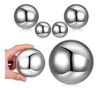 Didiseaon Gazing Balls for Garden Mirror Polished Ball Reflective Silver Sphere Ornament for Indoor Outdoor Decoration Lawn Home Office 1 X 15cm 1 X 10cm 2 X 8cm 2 X 5cm