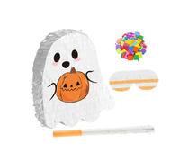 Didiseaon Ghost Shaped Halloween Pinata for Party Fun Candy Filled Decorative Pinata Decor Easy to Hang Indoor Outdoor Hanging Ghost Decoration for Community Events and School Activities