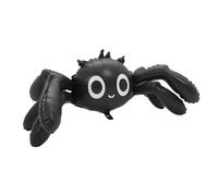 Didiseaon Giant Inflatable Spider Balloon Reusable Halloween Party Decoration Easy to Inflate Black Foil Balloon for Spooky Indoor Outdoor Halloween Decor Supplies