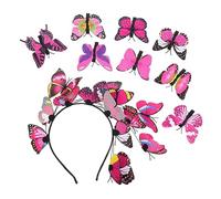 Didiseaon Girls Hair Bands Set 9pcs Butterfly Hair Clips Ladies Headbands Wedding Fascinators Photography Headband