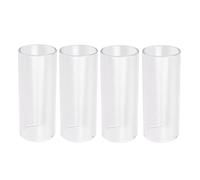 Didiseaon Glass Guitar Slide Bars Professional Musical Instrument Slides 4pcs for Electric Guitars with Increased Toughness and Improved Neutral Tone, Suitable for Beginners