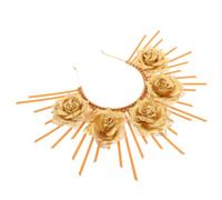 Didiseaon Goddess Crown Sunburst Spiked Radiant Headband Festival Costume Headpiece Halloween Dress up Headpiece Celestial Crowns Tiaras for Women Comfortable Fit Cosplay Headband