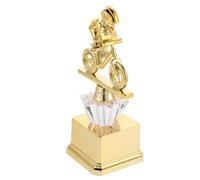 Didiseaon Gold Cycling Trophy Award with Elegant Base for Bike Racing Competitions Lightweight Plastic Cycling Prize Cup for Sports Parties and Celebrations