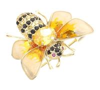 Didiseaon Golden Bee Lapel Pin Brooch for Women, Vintage Copper Material Small Size and Lightweight Design, for Business and Daily Life Accessories