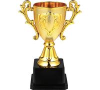 Didiseaon Golden Trophy Award Large Trophy Cup with Base Plastic for School Reward Competitions Winning Prizes Party Favor 5.6 In
