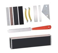 Didiseaon Guitar Luthier Tool with Fret Leveling Beam Crowning File Sandpaper and Fingerboard Guard for Guitar Bass Ukulele Maintenance and Polishing