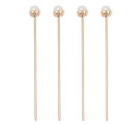 Didiseaon Hair Chopsticks Not Easy to Bend Or Fall 4pcs for Women, Elegant Chinese Vintage Hair Accessories Made of Alloy and Imitation for Daily Life and Dating