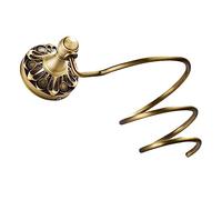 Didiseaon Hair Dryer Shelf Wall Mounted Bathroom Spiral Rack for Hairdryer Hair Straightener Holder Copper Material Home Organizer