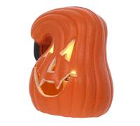Didiseaon Halloween LED Pumpkin Lanterns: Light Up Jack O Lantern Spooky Skull Pumpkin Head Lights for Tabletop Indoor Halloween Outdoor Decorations