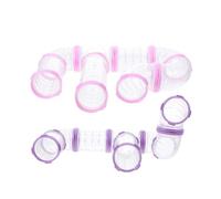Didiseaon Hamster Tunnel Tube 16pc DIY Hamster Tunnel Set, Plastic Hamster Cage Accessories, Easy to Install Tubes for Outside the Cage