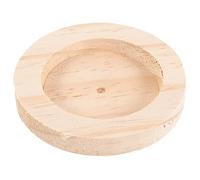 Didiseaon Hamster Wooden Food Bowl for Small Animals Round Design Feeding Dish for Squirrel Hedgehog Chinchilla Durable Wood Material for Easy Cleaning Water Food Bowl