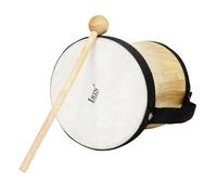 Didiseaon Hand Drum Percussion Instrument Educational for Early Childhood Durable Wooden Sheepskin Design with Rhythm Stick for Creative Musical Experience