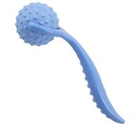 Didiseaon Handheld Spiky Muscle Massage Roller with Blue Handle and Ball Sports Massage Ball for Yoga Manual Muscle Relaxation Tool for Home Fitness and Physical Therapy