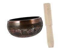 Didiseaon Handmade 8cm Copper Yoga Singing Bowl Set with Mallet, Meditation Tibetan Buddhist Sound Bowl for Mindfulness and Healing
