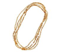 Didiseaon Handmade Bead Waist Chain Jewelry Lightweight Glass Waist Beads Beach Belly Chain for Women Coffee Color Set Party Travel Dance Accessories
